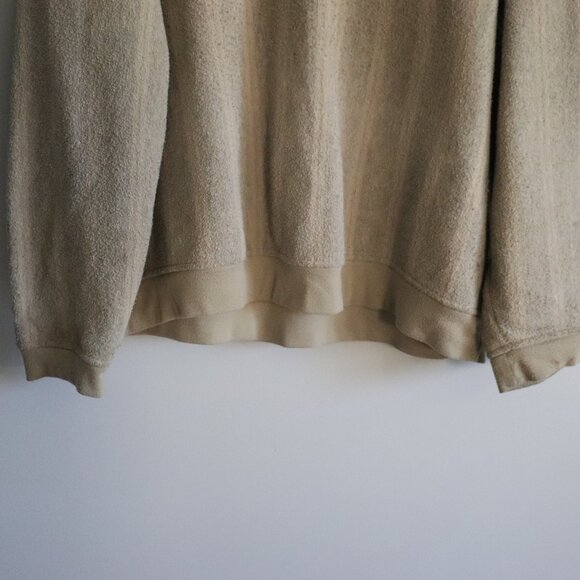 Vntg Arnold Palmer Mens Green XL Long Sleeve 90s Polo Pullover Thermal Top - Picture 9 of 12